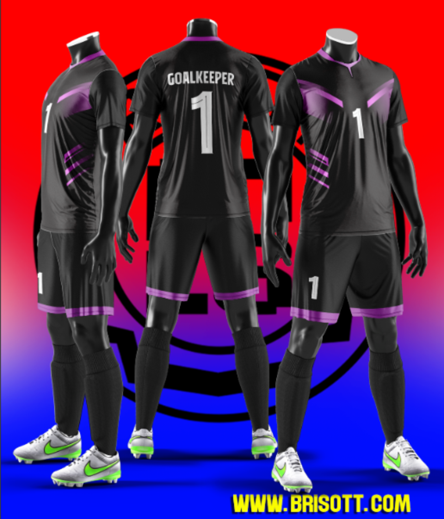 Mockup GOALKEEPER BLACK MCP